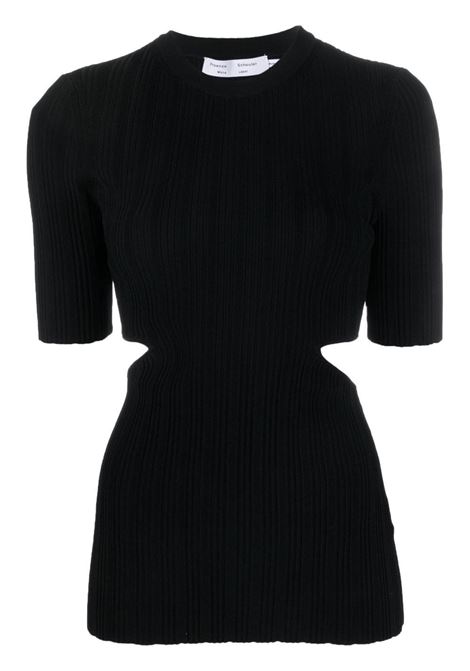 Top con dettagli cut-out in nero - donna